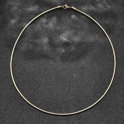 Casual Style 304 Stainless Steel Snake Chain Choker Necklaces