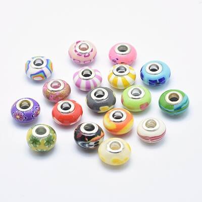Handmade Polymer Clay European Beads