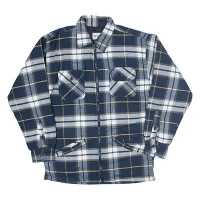 WORKER Insulated Lumberjack Jacket Blue Plaid Mens S