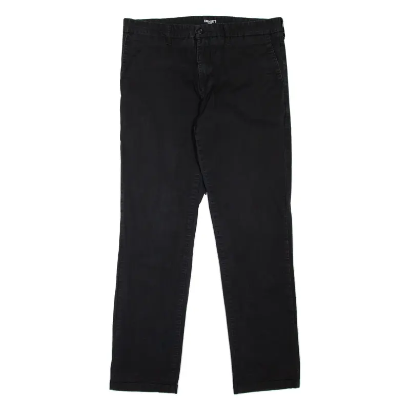 CARHARTT WIP Sid Pant Mens Trousers Black Slim Tapered W33 L32