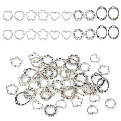 50pcs 5 style Alloy Bead Frame