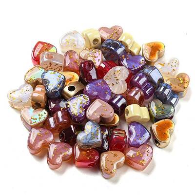 Opaque Acrylic European Beads