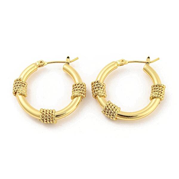 Rack Plating Brass Hoop Earrings
