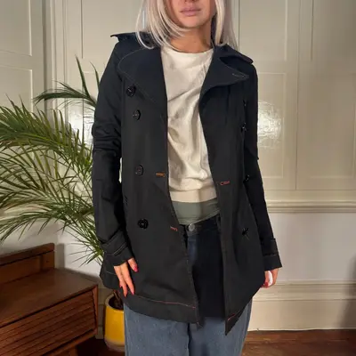 Patrizia Pepe Jacket - Small Black Cotton Blend