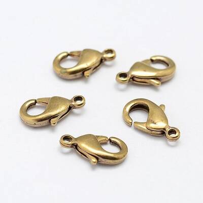 Brass Lobster Claw Clasps