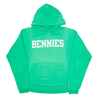CHAMPION Bennies Mens Green Hoodie USA L