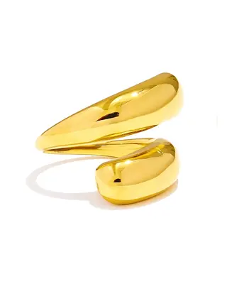 18K Gold Ring - Double Open