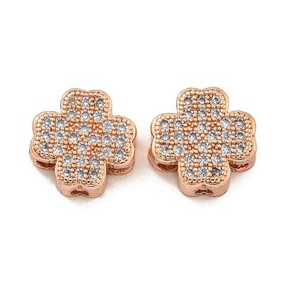 Brass Cubic Zirconia Beads