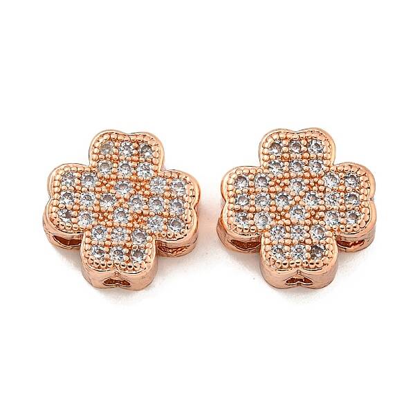 Brass Cubic Zirconia Beads