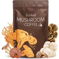 Bunkell Mushroom Coffee, with Lion's Mane, Reishi, Cordyceps, Shitake, King Trumpet & Turkey Tail, Coffee for Energy, Digesti...