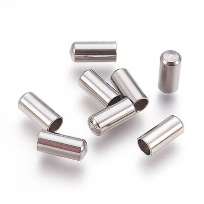 Tarnish Resistant 201 Stainless Steel Cord End Caps