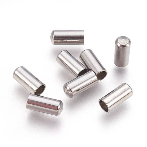 Tarnish Resistant 201 Stainless Steel Cord End Caps