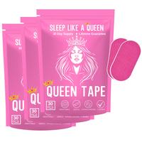 Queen Mouth Tape - 3 month supply mouth tape, pink, gentle, adhesion, 30 Strips, sports accessories,