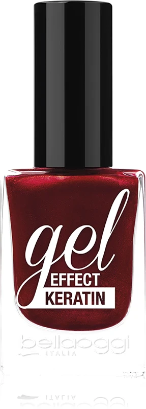 Gel effect keratin Gel effect nail polish with fire red keratin