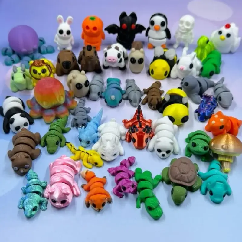 3d Printed Mini Figurine | Articulating Decor | Figurine