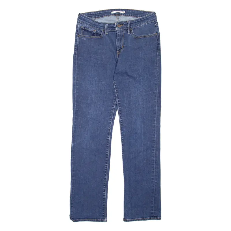 LEVI'S 714 Womens Jeans Blue Regular Straight W30 L30