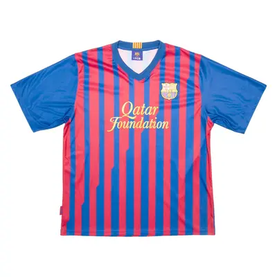 FCB FC Barcelona Mens Football Shirt Jersey Blue L
