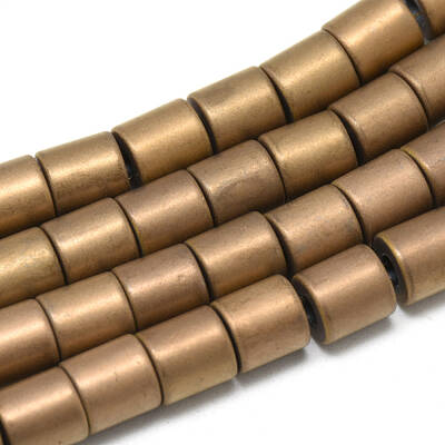 Electroplate Non-magnetic Synthetic Hematite Beads Strands