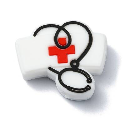 Medical Treatment Theme Stethoscope Silicone Beads