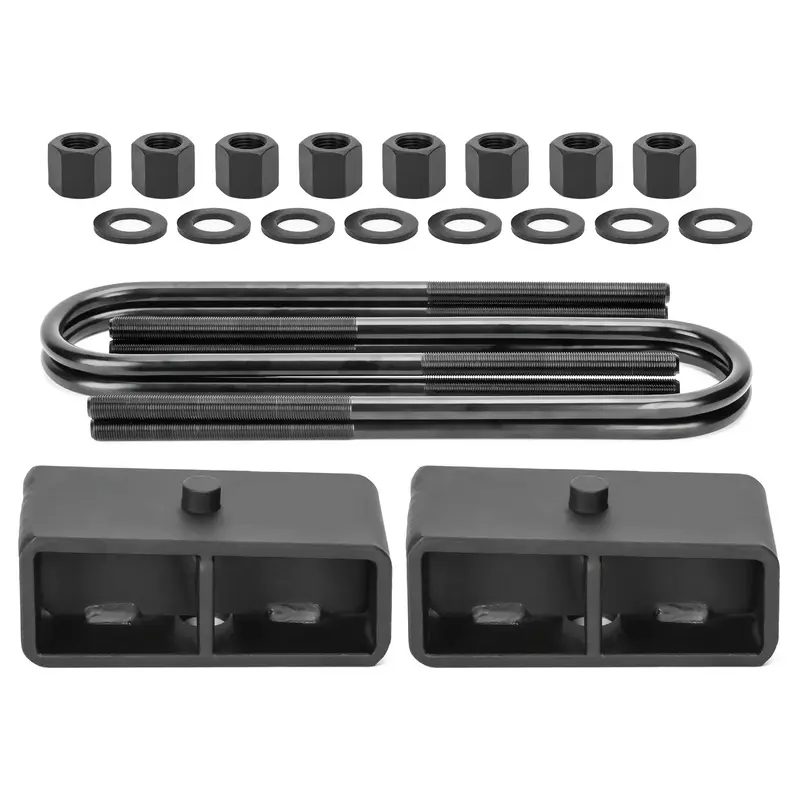 2 Rear Lift Kits For 1999-2010 Ford F250/F350 4WD With Ubolts and Block