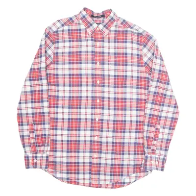 GANT Mens Shirt Red Check Long Sleeve L