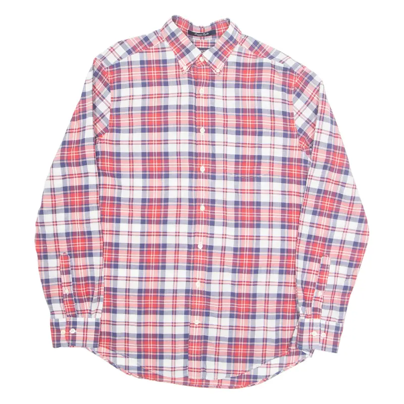 GANT Mens Shirt Red Check Long Sleeve L