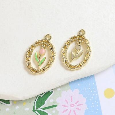 Alloy Enamel Pendant