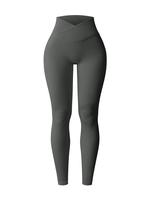 OYV Women's Cross Waist Tight Height Elastic Leggings Yoga Pants Sports Athletic Pants
