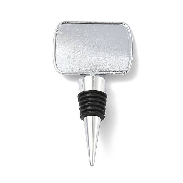 Alloy with Epoxy Wine Bottle Stoppers Cabochon Settings