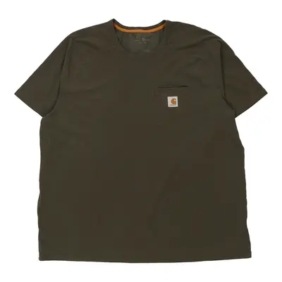 Carhartt T-Shirt - 2XL Khaki Cotton