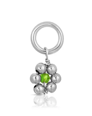 Flowercita May Emerald Charm | Metal Color: Silver