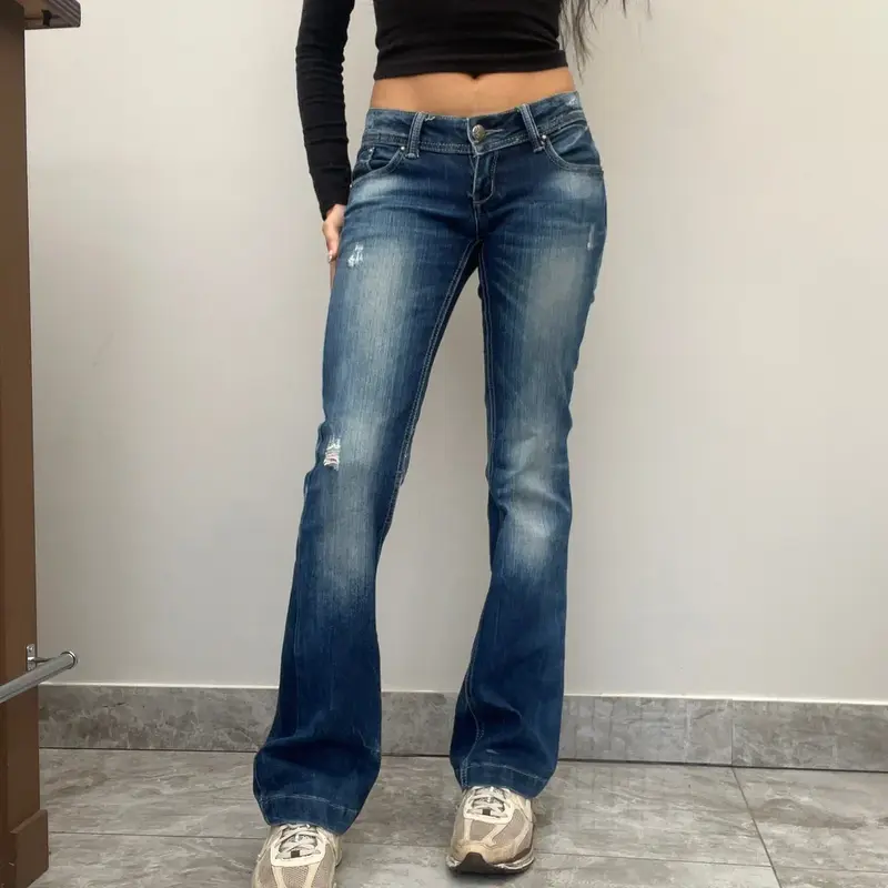 Miss Two Jeans - 28W UK 4 Blue Cotton