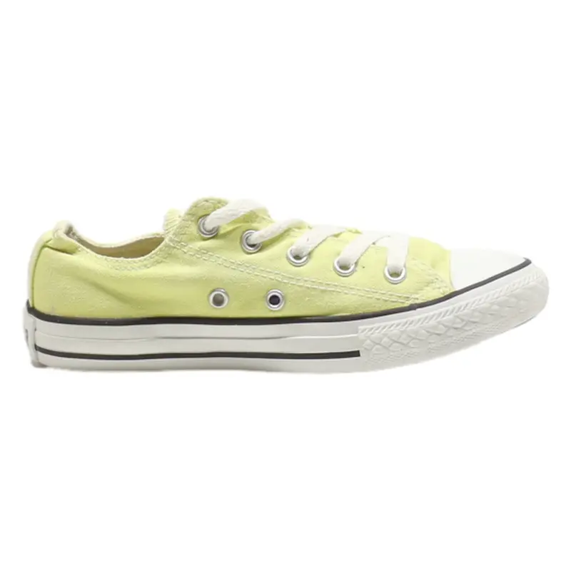 CONVERSE Low Top Trainers Yellow Canvas Girls UK 1.5