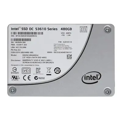 Intel SSDSC2BX480G4 | DC S3610 480GB Multi-Level Cell SATA 6Gb/s 2.5-Inch Solid State Drive