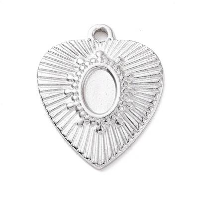 Non-Tarnish 304 Stainless Steel Pendant Cabochon Settings