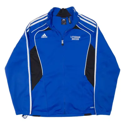 ADIDAS Lutheran Soccer Climacool Track Jacket Blue Mens L
