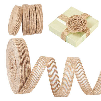 10M Braided Burlap Ribbon