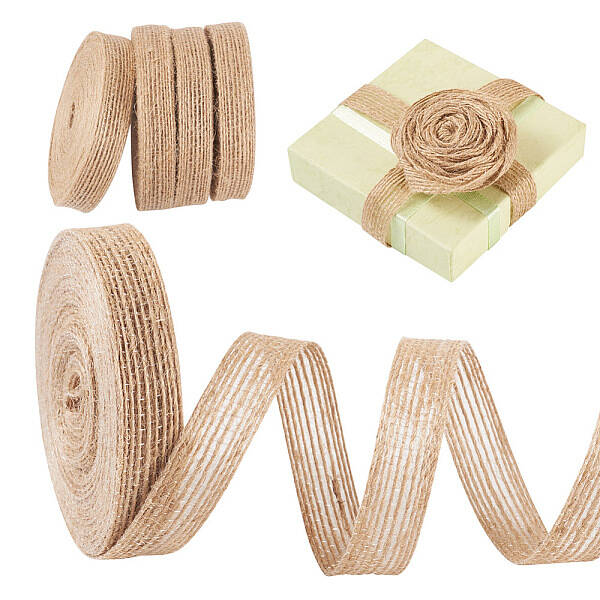 10M Braided Burlap Ribbon