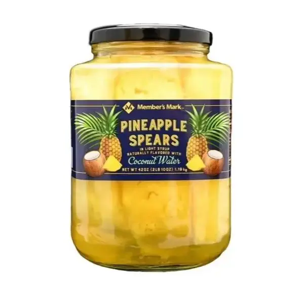 Pineapple Spears in Coconut Water, 42 oz