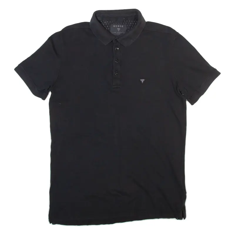 GUESS Mens Polo Shirt Black M