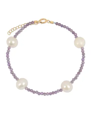 Toni Bracelet | Metal Color: Silver | Gemstone: Tanzanite | Length: Adjustable 7 - 8 inches