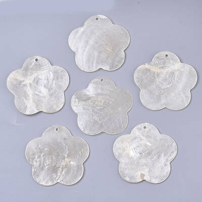 Natural Capiz Shell Big Pendants