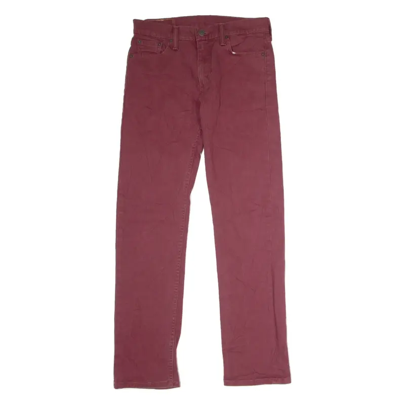 LEVI'S 513 Jeans Mens Red Slim Straight W29 L32