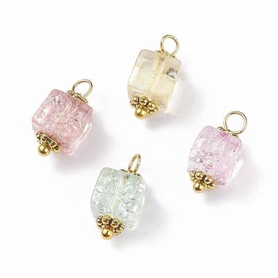 Crackle Glass Pendants