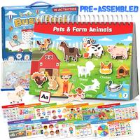 Montessori Busy Book - Educational Flash Cards for Toddlers，Learning Activities for Ages 3-7，Sensory Toys，Gifts for Bir...