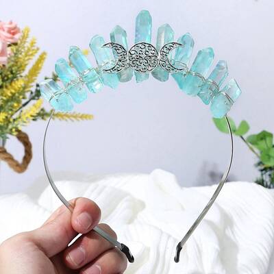 Raw Natural Quartz Hair Bands