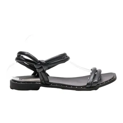STEVE MADDEN Strappy Sandals Black Synthetic Womens UK 8