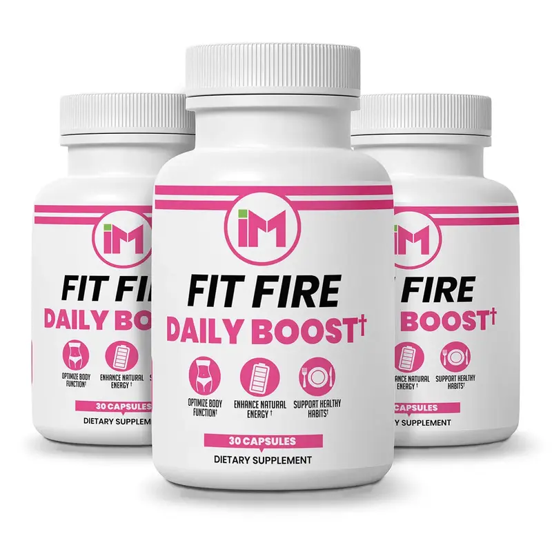IM Fit Fire DB - 3 Bottles - Natural Dietary Nutrition Supplement | Green Tea Leaf Extract, Apple Cider Vinegar, Berberine HC...
