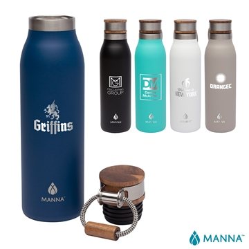 12 Custom Manna 18 oz Ascend Stainless Steel Water Bottle w/ ...