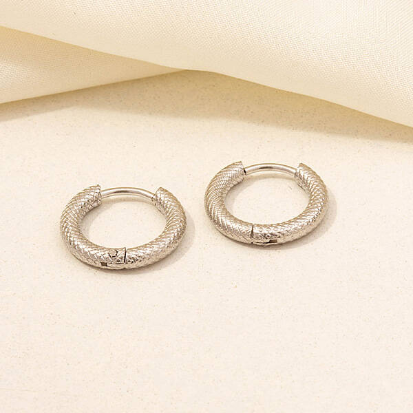 Stylish Stainless Steel Hoop Earrings for Women